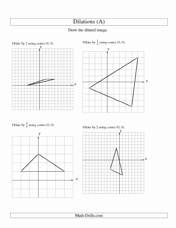 Dilations Translations Worksheet Answers Luxury New 2012 11 30 Geometry Worksheet Dilations Using