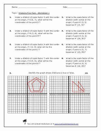 Dilations Worksheet with Answers Beautiful Dilations Worksheet
