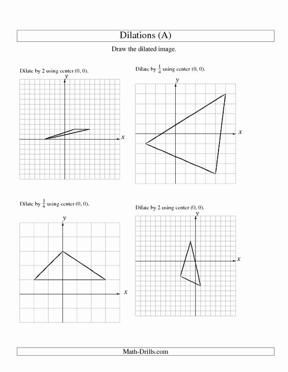 Dilations Worksheet with Answers Elegant New 2012 11 30 Geometry Worksheet Dilations Using