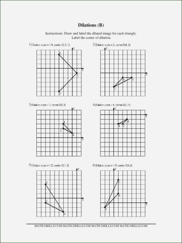 Dilations Worksheet with Answers New Dilations Worksheet Kuta