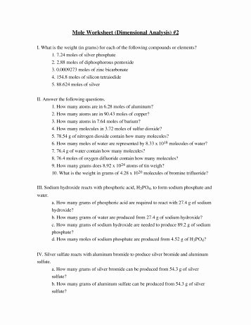 Dimensional Analysis Practice Worksheet Lovely Mole Worksheet Dimensional Analysis 1