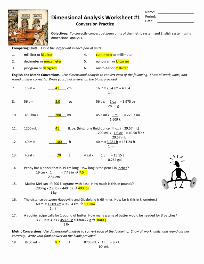 50 Dimensional Analysis Worksheet 2