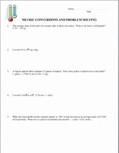 Dimensional Analysis Worksheet Chemistry Unique Unit Conversions Dimensional Analysis and Scientific