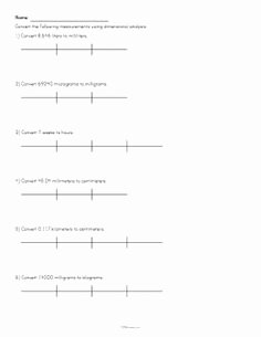 Dimensional Analysis Worksheet Key Elegant Density Worksheets with Answers