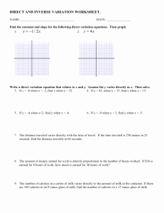 Direct Variation Worksheet Answers Elegant 12 5 Through 12 7 Variation Worksheet W Answers