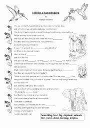 Dirt the Movie Worksheet Beautiful Save Our Planet Be A Hummingbird Esl Worksheet by Saratbl