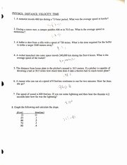 Displacement Velocity and Acceleration Worksheet Beautiful Accelerated Motion Worksheet and Answers Scanned by
