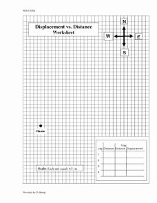 Distance and Displacement Worksheet Answers Fresh Displacement Vs Distance Worksheet 9th 12th Grade
