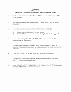 Distance and Displacement Worksheet Awesome Distance and Displacement Worksheet Mr Hubeny