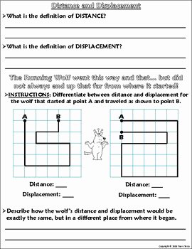 Distance and Displacement Worksheet Unique Worksheet Graphing Distance and Displacement W the