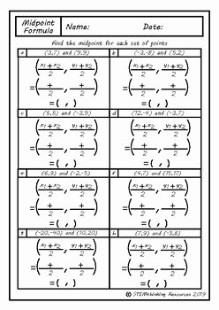 Distance and Midpoint formula Worksheet Beautiful Midpoint formula and Distance formula Directed Math