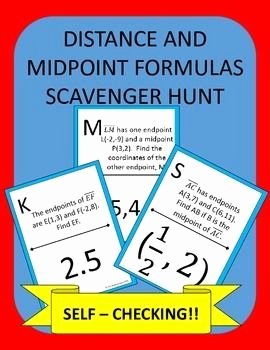 Distance and Midpoint Worksheet Answers Awesome Distance and Midpoint formulas Scavenger Hunt Activity