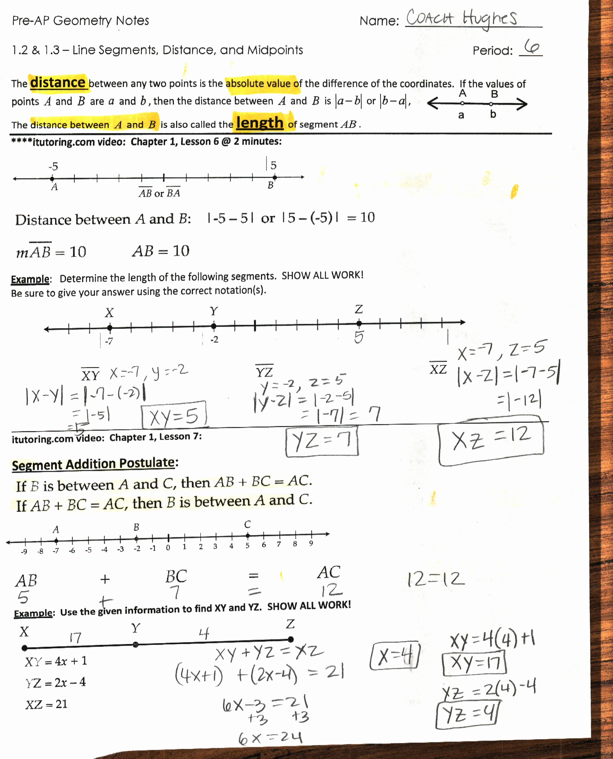 Distance and Midpoint Worksheet Answers Lovely Worksheet Midpoint and Distance formula Worksheet Grass