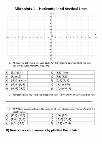 Distance and Midpoint Worksheet Beautiful Midpoints Of A Line by Elfinhan1