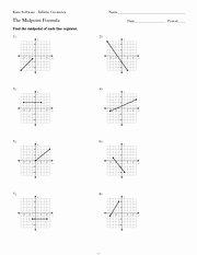 Distance and Midpoint Worksheet Unique the Distance formula Worksheets with Answers tocheck