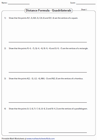 Distance formula Word Problems Worksheet Awesome Free Math Worksheets Distance formula Having Fun with