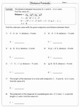 Distance formula Worksheet Geometry Awesome Distance formula Worksheets