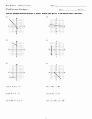 Distance formula Worksheet Geometry Inspirational the Distance formula Worksheets with Answers tocheck