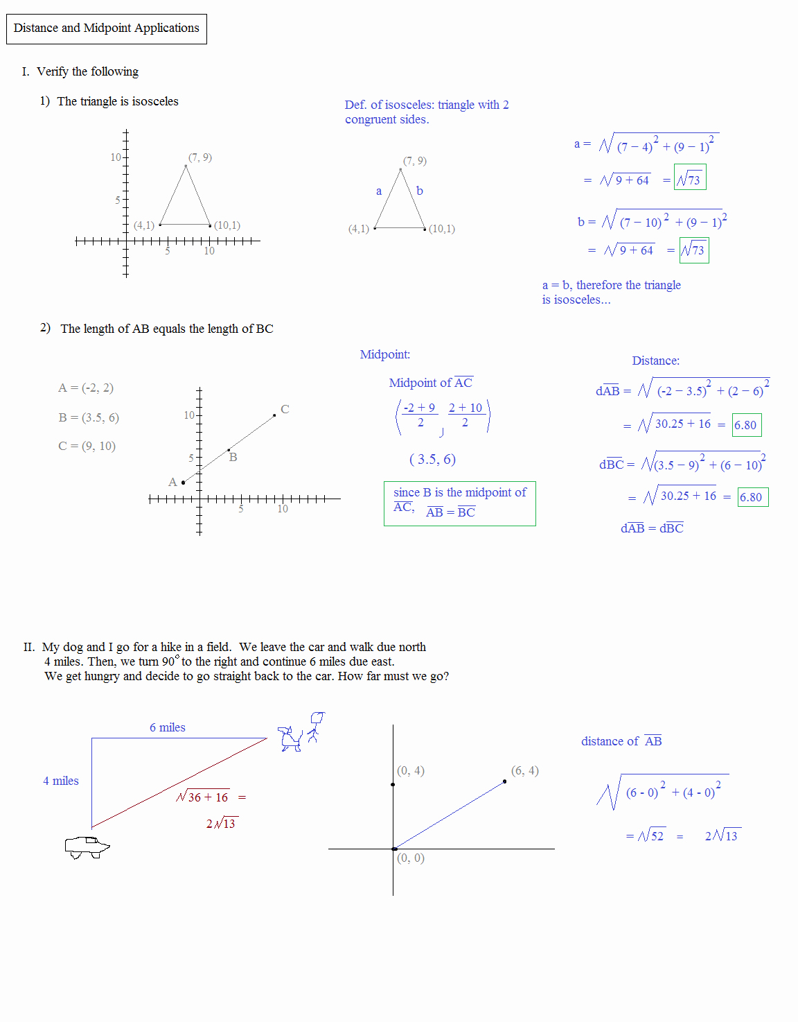 50 Distance Formula Worksheet Geometry