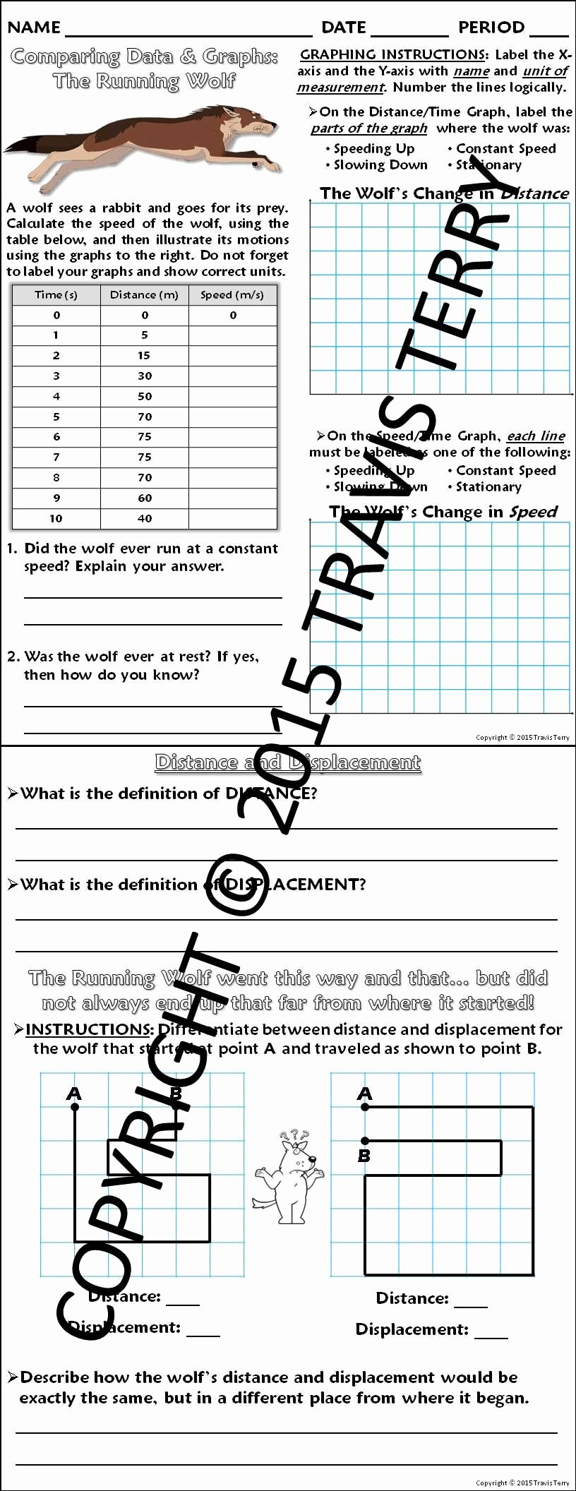 50 Distance Vs Displacement Worksheet