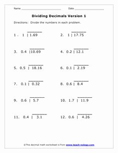 Dividing Decimals Word Problems Worksheet Inspirational Decimal Division Worksheets What S New