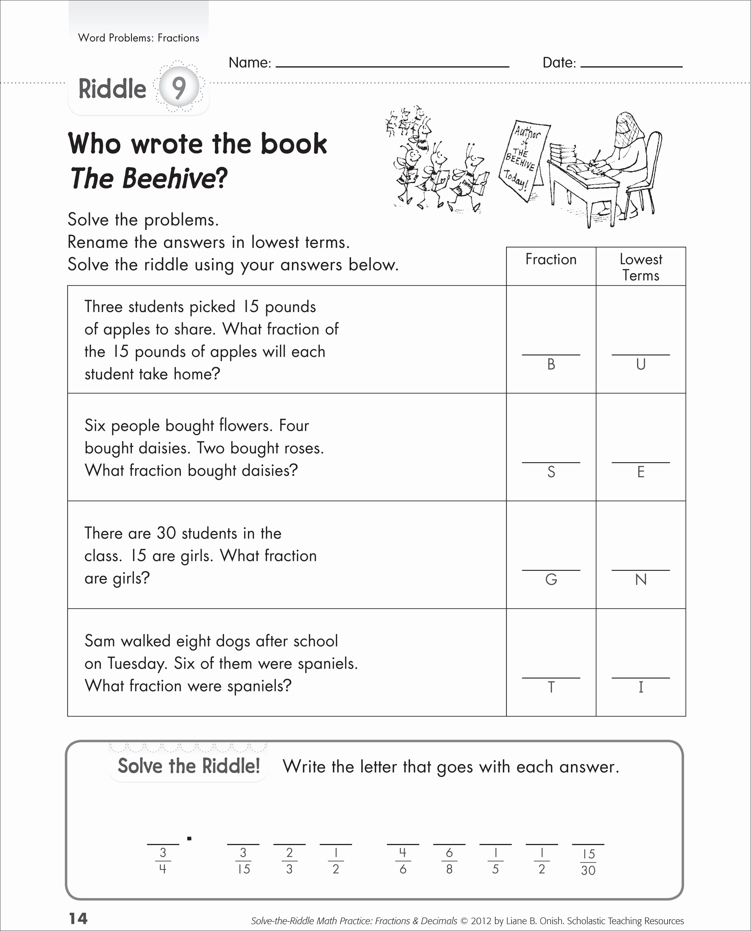 Dividing Fractions Word Problems Worksheet Inspirational Help Your Kids Learn Fractions with these Word Problems