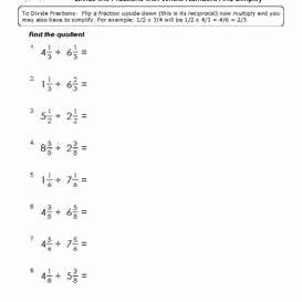 Dividing Mixed Numbers Worksheet Beautiful Division Of Fractions with Mixed Number Workheets