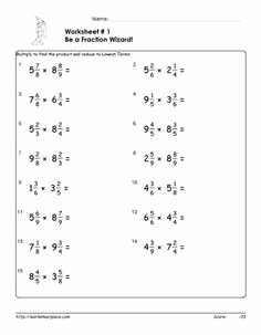 Dividing Mixed Numbers Worksheet Beautiful Multiplying and Dividing Mixed Numbers Worksheet the Best