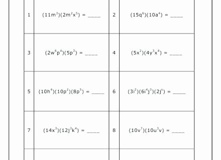 Dividing Polynomials by Monomials Worksheet Fresh Division Of Polynomials by Monomials Worksheet – Dzulfikar