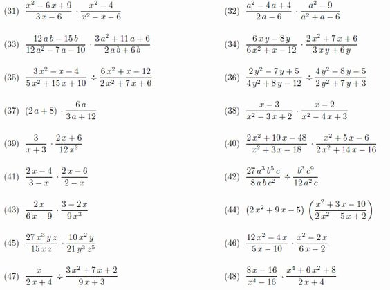 Dividing Rational Expressions Worksheet Awesome Rational Expressions