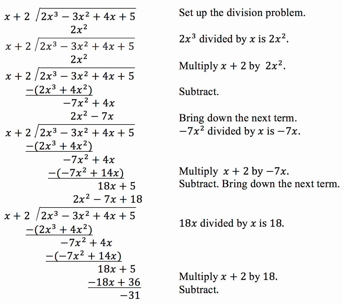 Division Of Polynomials Worksheet Unique Use Long Division to Divide Polynomials