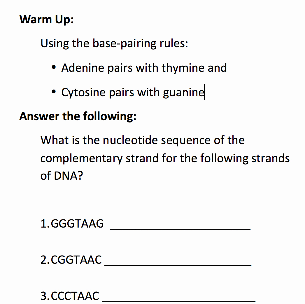 Dna Base Pairing Worksheet Answers Unique Reading the Dna Code Using the Aph Dna Twist Model