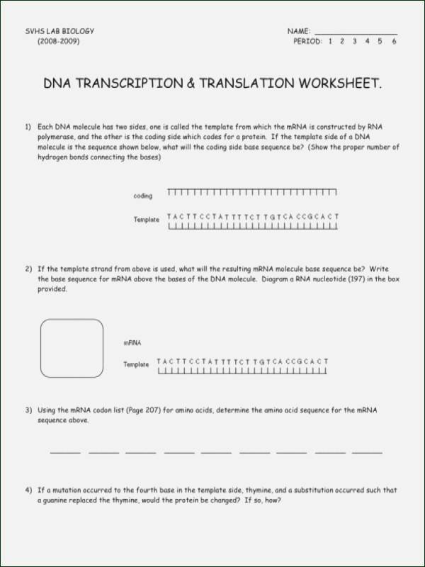 Dna Mutations Practice Worksheet Answers Luxury Dna Mutations Practice Worksheet Answers
