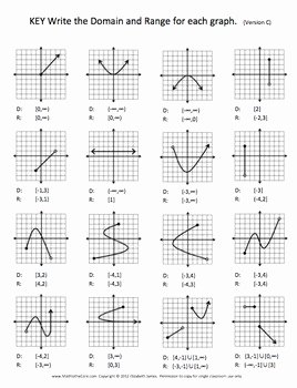 Domain and Range Practice Worksheet Awesome Domain &amp; Range Of A Graph Notes &amp; Quiz Inequality
