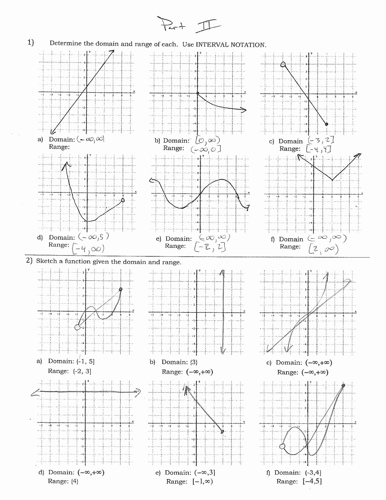 Domain and Range Practice Worksheet Awesome Mr Suominen S Math Homepage November 2012