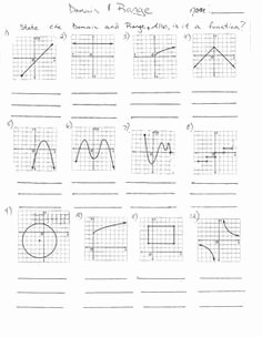 Domain and Range Practice Worksheet Best Of 1000 Images About Domain and Range On Pinterest