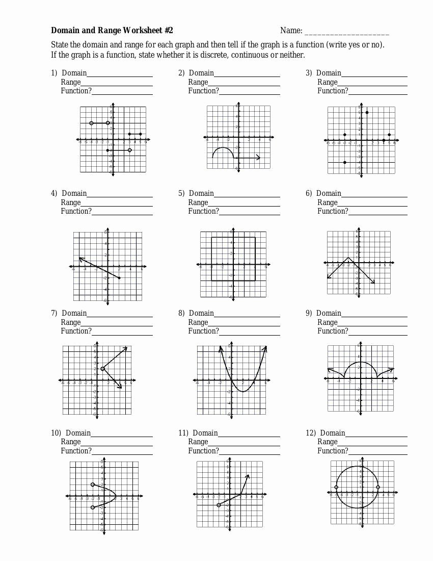 50 Domain And Range Worksheet Answers Chessmuseum Template Library