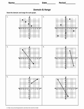 Domain and Range Worksheet Answers Best Of Algebra 1 Worksheet Domain &amp; Range by My Geometry World