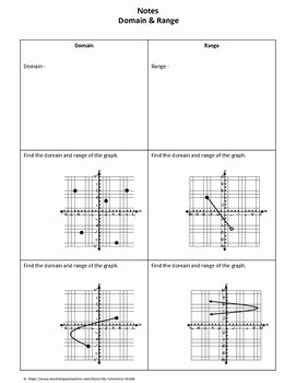 Domain and Range Worksheet Answers Elegant Algebra 1 Worksheet Domain &amp; Range by My Geometry World