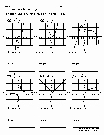 Domain and Range Worksheet Unique Data Illustrated Resources Algebra Worksheets