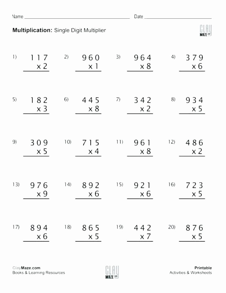 Double Cross Math Worksheet Answers Beautiful Multiplication Worksheets for 5th Grade – Paperandcotton
