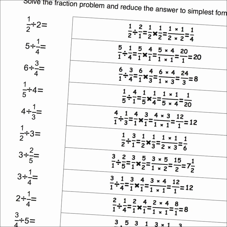 Double Cross Math Worksheet Answers Inspirational Math Worksheets Simple Fraction Division Worksheets No