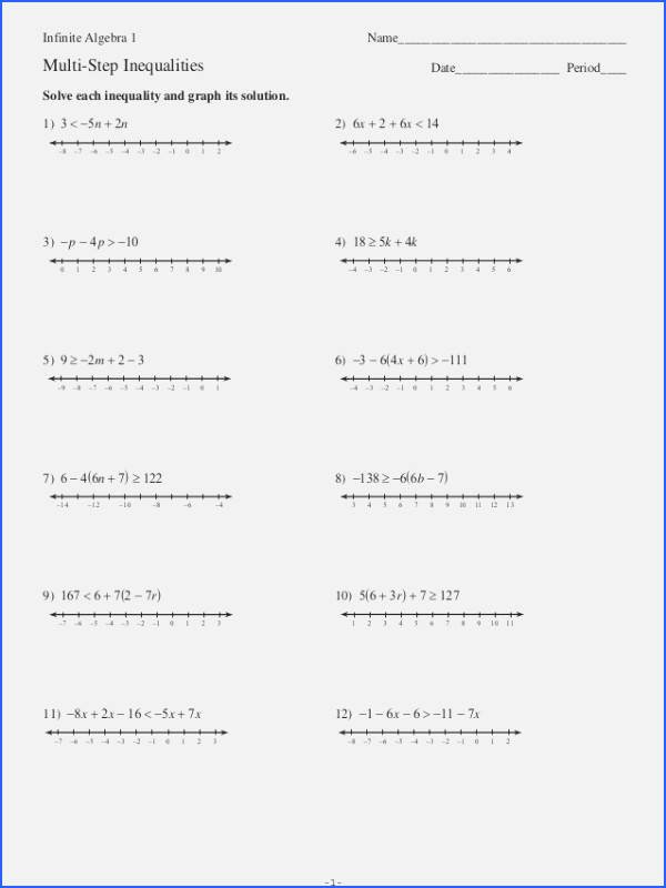 Double Cross Math Worksheet Answers Inspirational solving and Graphing Inequalities Worksheet Answer Key