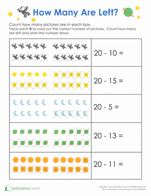 Double Cross Math Worksheet Answers Unique Easter Subtraction How Many are Left
