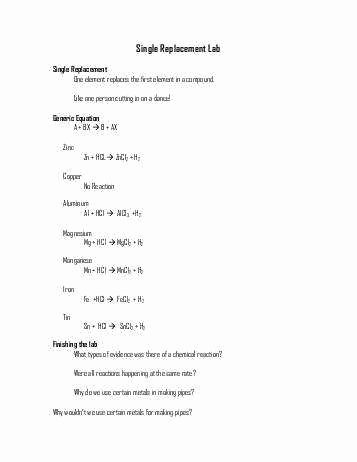 Double Replacement Reaction Worksheet Lovely Double Replacement Reaction Worksheet