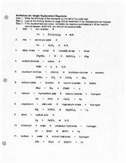 Double Replacement Reaction Worksheet New Worksheet 5 Double Replacement Reactions In these