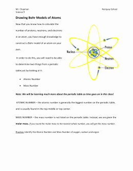 Drawing atoms Worksheet Answer Key Awesome 3 Bohr Model Worksheet