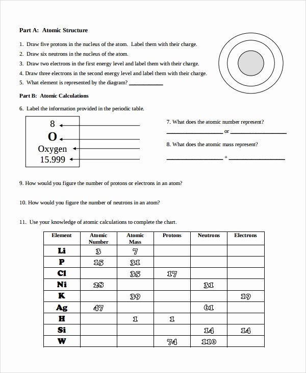 Drawing atoms Worksheet Answer Key Best Of Drawing atoms Worksheet the Best Worksheets Image