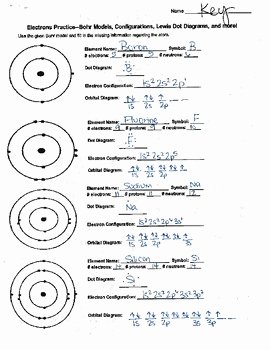 Drawing atoms Worksheet Answer Key Luxury Bohr Model Practice by Mrs Bealls Science Store