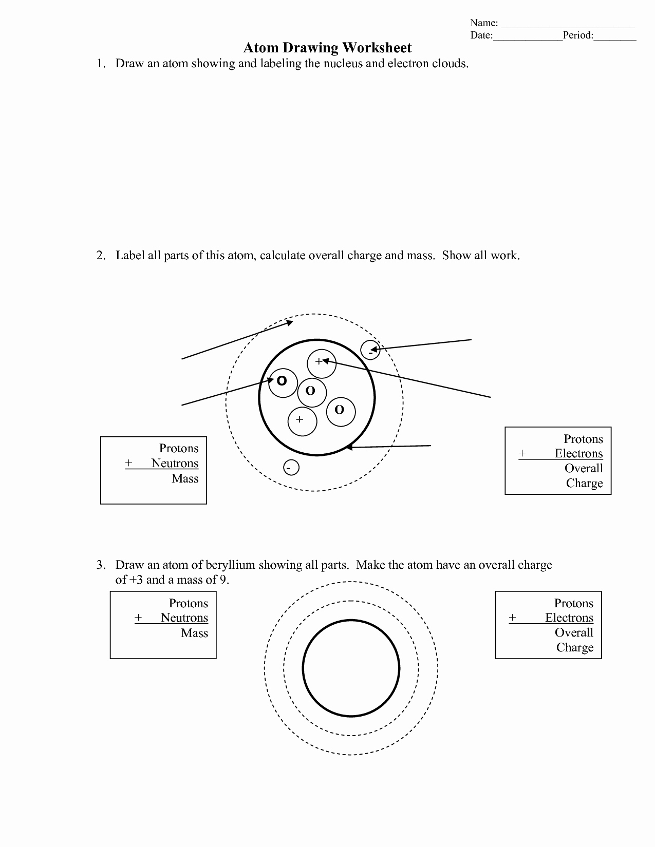Drawing atoms Worksheet Answer Key New 17 Best Of which atom is which Worksheet Drawing